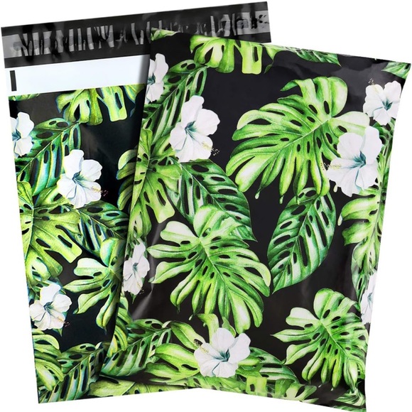 25 10X13 Poly Mailers Monstera Leaves Shipping Envelopes Bags PRICE IS FIRM - Picture 7 of 7